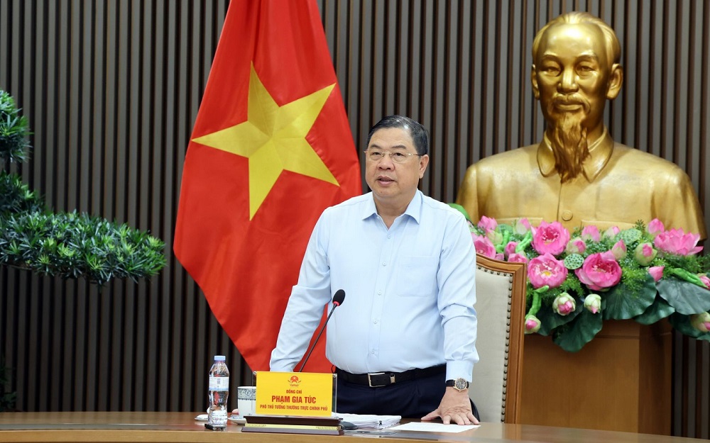 Phó Thủ tướng Thường trực Chính phủ Phạm Gia Túc: “Không để các công trình, dự án trọng điểm ngành năng lượng tiếp tục chậm tiến độ”. Ảnh: VGP.