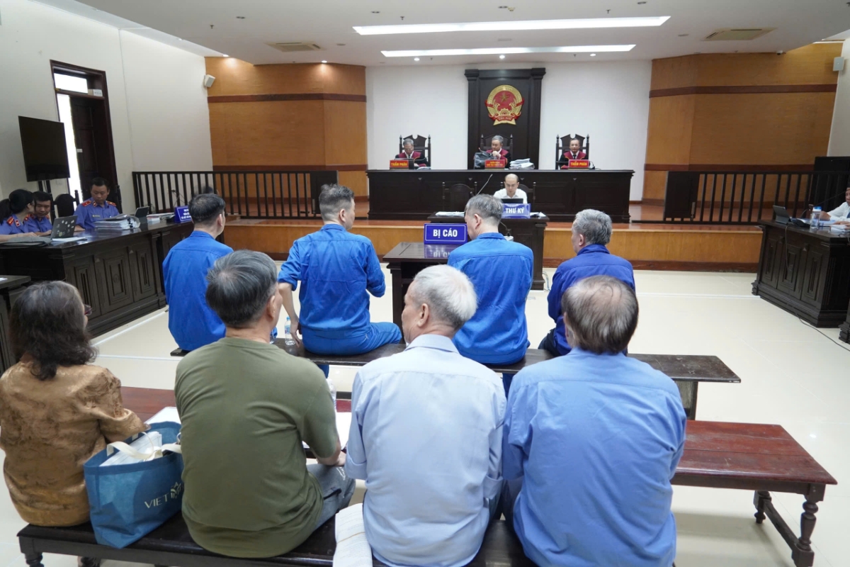 Quang cảnh phiên tòa. Ảnh: CTV.