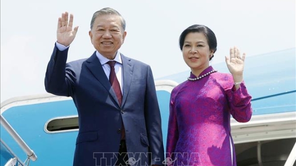 Tổng Bí thư, Chủ tịch nước Tô Lâm và Phu nhân lên đường thăm chính thức Vương quốc Thái Lan