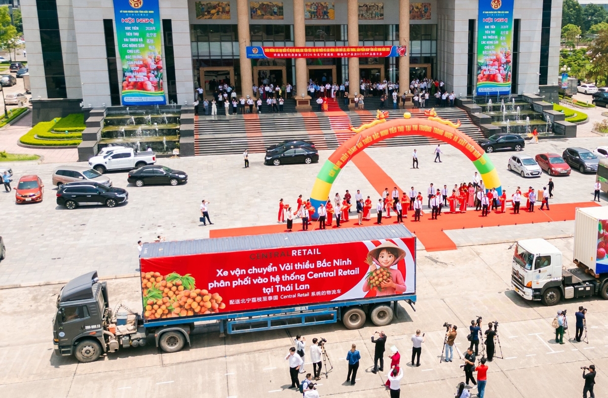 Central Retail sẽ phối hợp để thúc đẩy xuất khẩu vải thiều Bắc Ninh sang thị trường Thái Lan.
