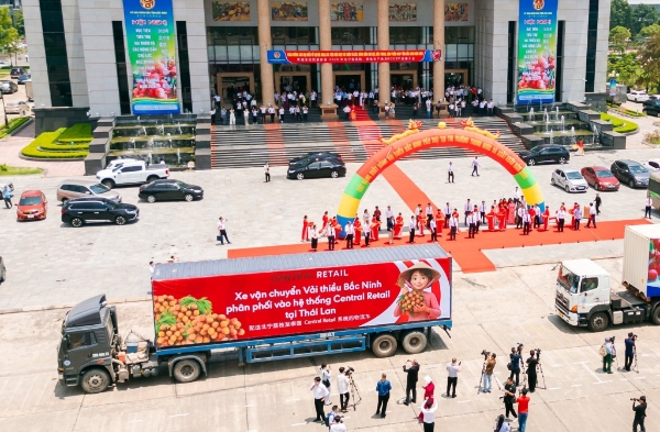 Central Retail sẽ phối hợp để thúc đẩy xuất khẩu vải thiều Bắc Ninh sang thị trường Thái Lan.