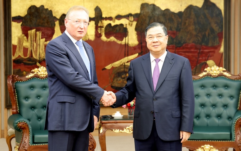 Phó Thủ tướng Thường trực Phạm Gia Túc tiếp Tổng Giám đốc Tập đoàn Zarubezhneft (Nga) - Ảnh: VGP