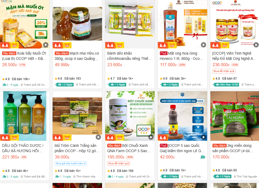 Giai đoạn 2026-2030, mục tiêu của chương trình là 100% sản phẩm OCOP và 50% cơ sở kinh doanh thuộc các lĩnh vực khác của thành phố sẽ tham gia gian hàng.