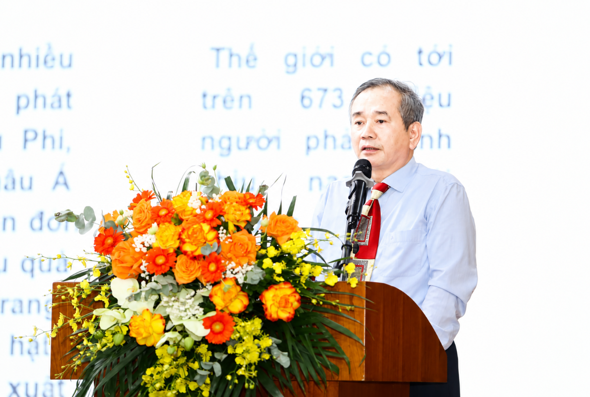 Ông Phạm Hồng Tung:&nbsp;“Giai cấp nông dân Việt Nam đã cứu đói cho cả dân tộc”. Ảnh: Chu Khôi.