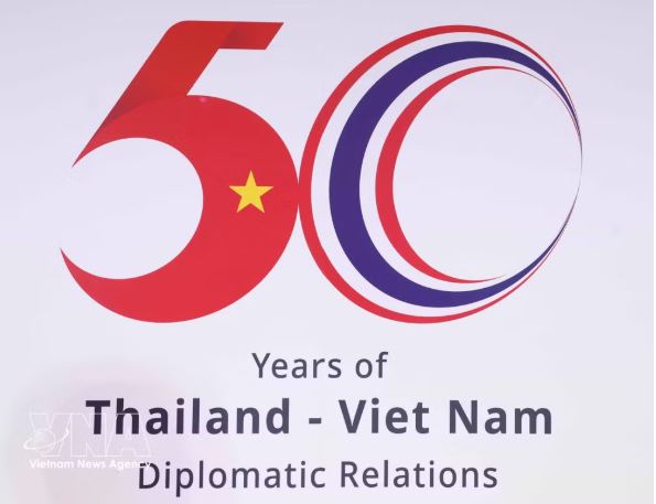 The logo marking the 50th anniversary of Vietnam-Thailand diplomatic ties (Photo: VNA)