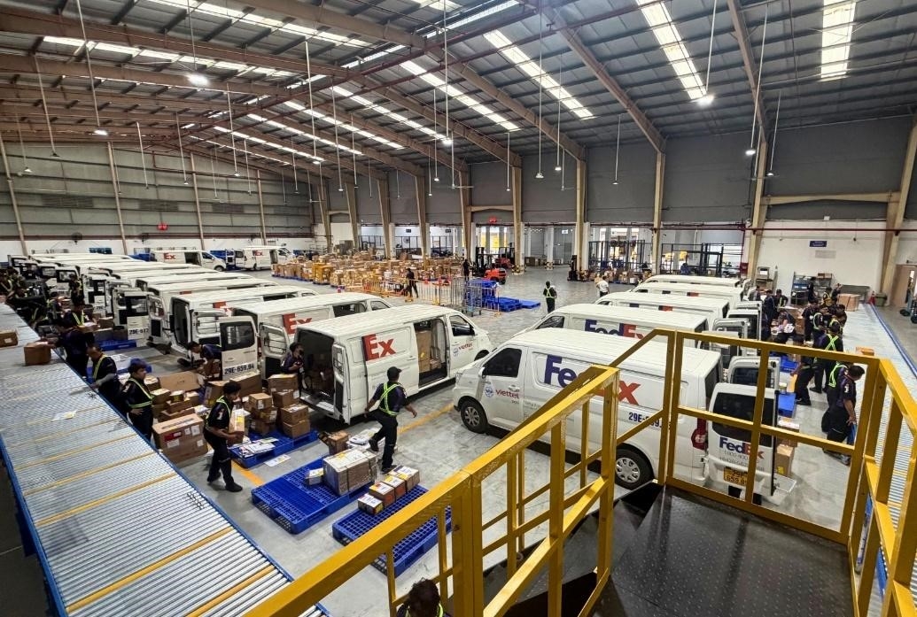 Hàng hoá sẵn sàng giao hàng.&nbsp;Ảnh:&nbsp;FedEx.
