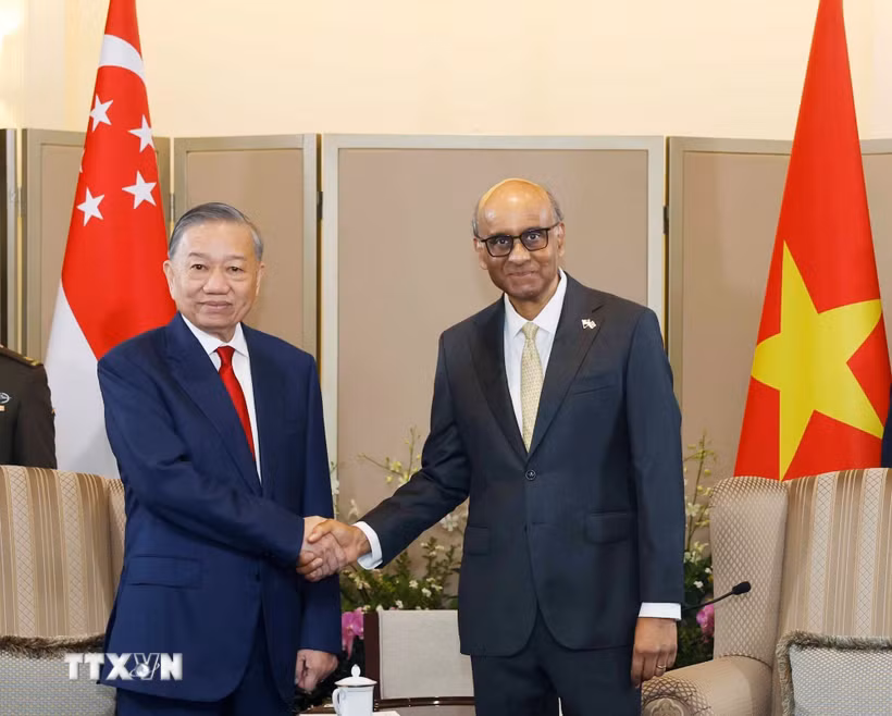 Tổng Bí thư, Chủ tịch nước Tô Lâm hội đàm với Tổng thống Singapore, thúc đẩy hợp tác chiến lược toàn diện