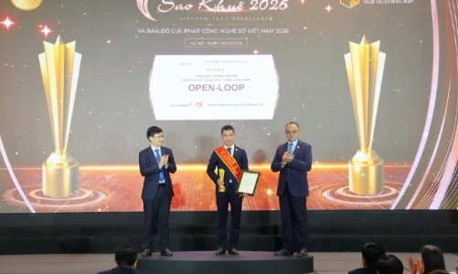 SACOMBANK nhận giải thưởng Sao Khuê 2026 và ghi tên trên bản đồ Giải pháp Công nghệ số Việt Nam