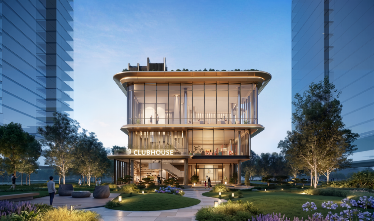 Clubhouse ngay tại vị trí trung tâm là không gian mang đến những trải nghiệm xứng tầm, định hình nên giá trị sống khác biệt.