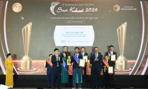 DBV eClaim 360: Giải pháp số hóa bồi thường bảo hiểm nhận giải Sao Khuê 2026