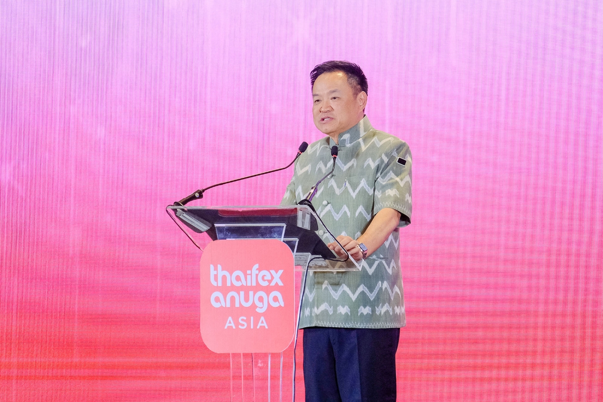 Thủ tướng Thái Lan Anutin Charnvirakul phát biểu tại khai mạc sự kiện&nbsp;THAIFEX – ANUGA ASIA 2026.
