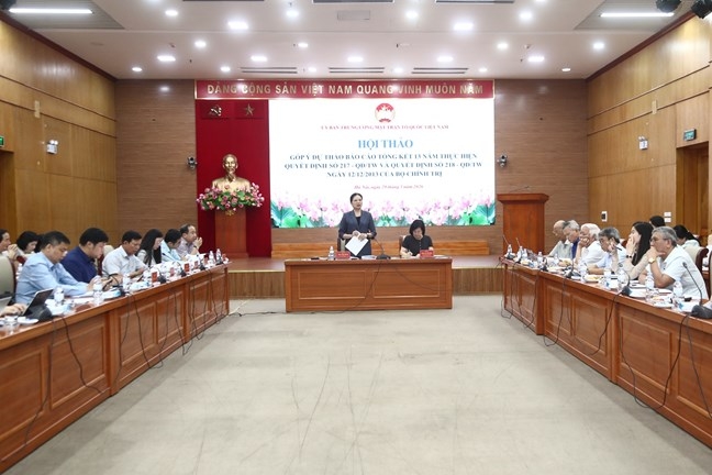 &nbsp;Quang cảnh Hội thảo.&nbsp;Ảnh: Mặt trận.