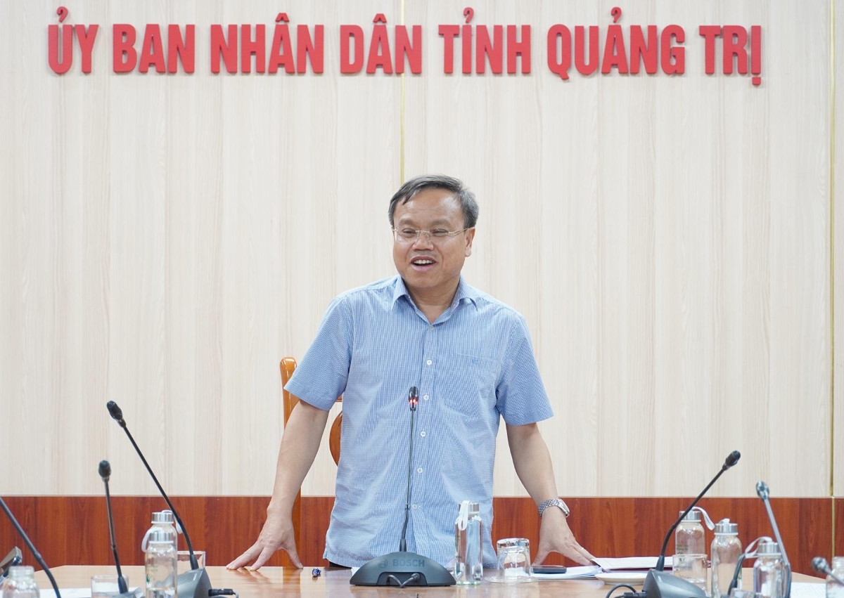 Phó Chủ tịch UBND tỉnh Quảng Trị Lê Đức Tiến phát biểu&nbsp;