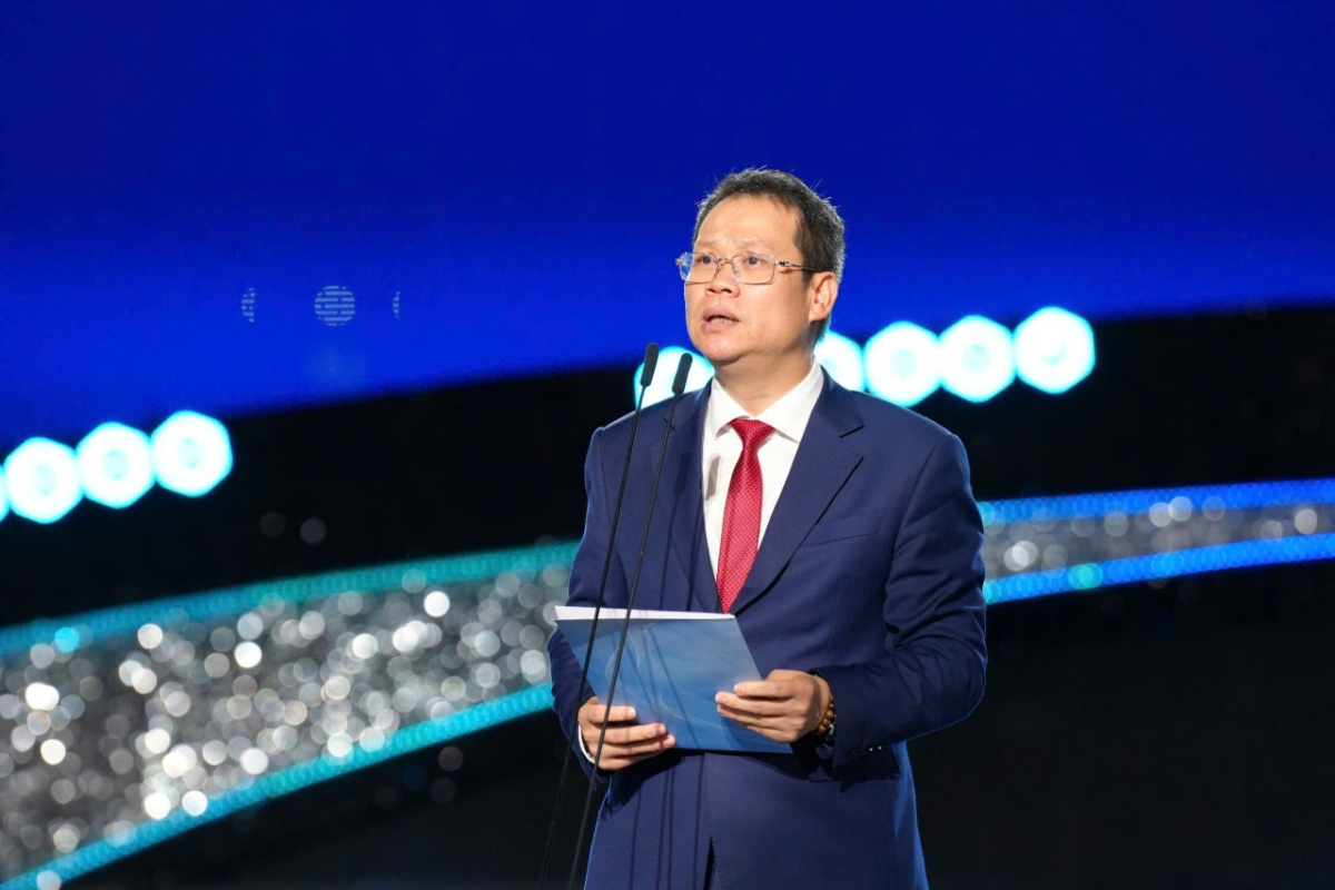 Chủ tịch UBND TP Đà Nẵng Lê Mạnh Hùng phát biểu khai mạc Lễ hội pháo hoa quốc tế 2026