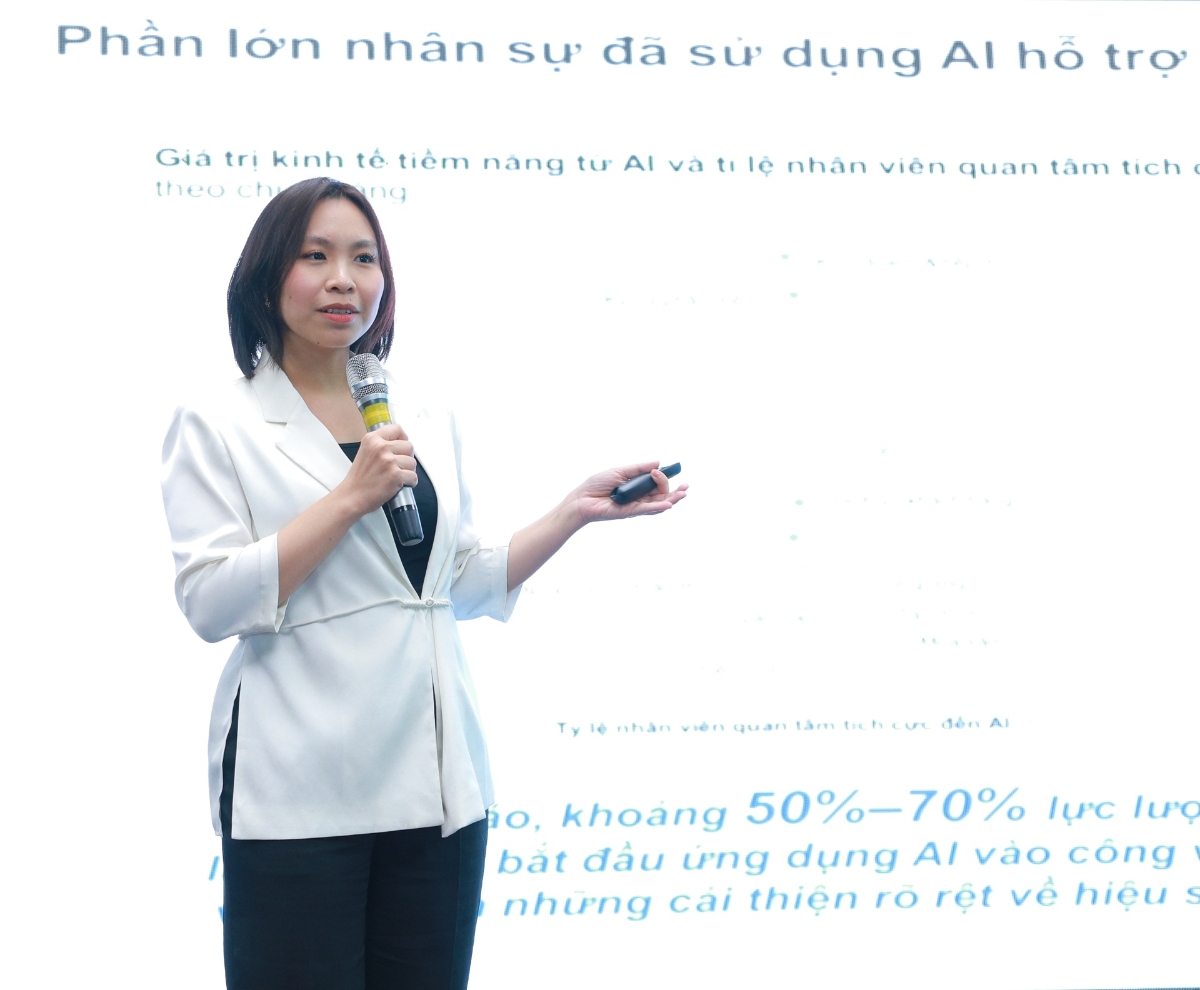 Bà Trần Minh Nguyệt, Giám đốc Tư vấn Khối Nghiệp vụ Doanh nghiệp tại FPT Digital, Tập đoàn FPT
