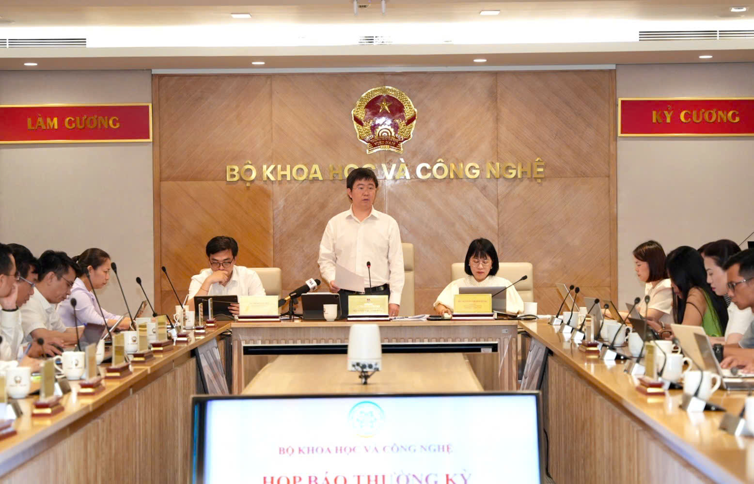 Họp báo thường kỳ tháng 5 Bộ Khoa học và Công nghệ. 