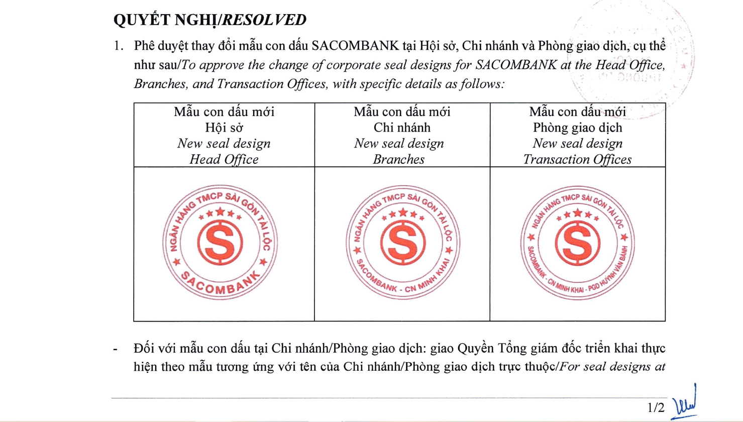 Ngân hàng Sài Gòn Thương Tín đổi tên thành 'Sài Gòn Tài Lộc