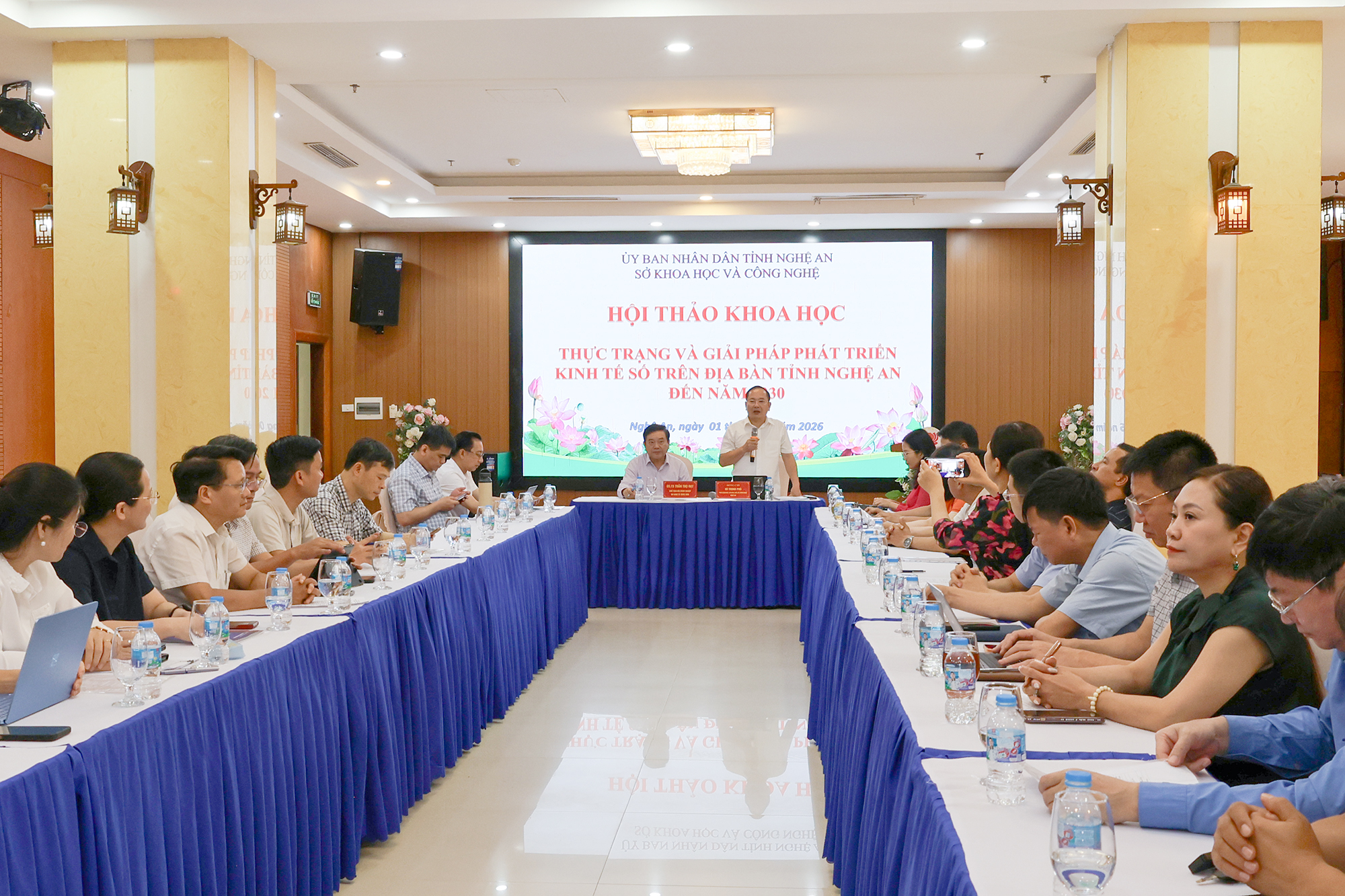 Hội thảo khoa học với chủ đề “Đánh giá thực trạng và giải pháp thúc đẩy phát triển kinh tế số trên địa bàn tỉnh Nghệ An đến năm 2030”