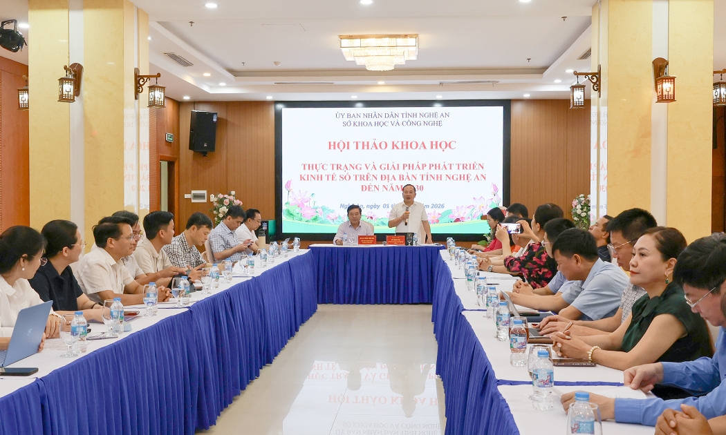 Kinh tế số tăng trưởng 7,35%/năm, Nghệ An bàn giải pháp tăng tốc