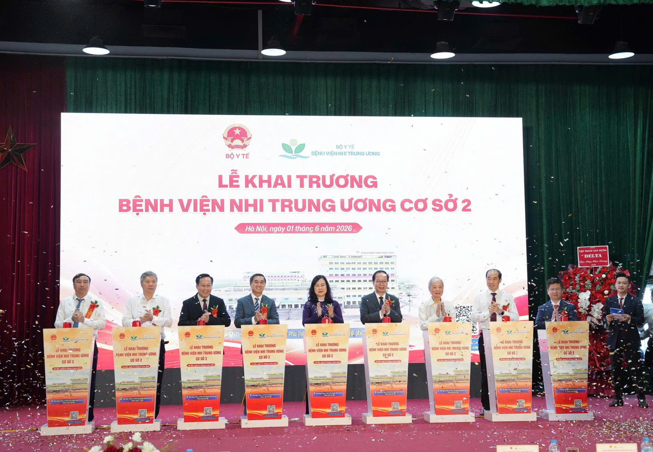 Bệnh viện Nhi Trung ương chính thức khai trương và đưa vào hoạt động cơ sở 2. Ảnh: CTV.  