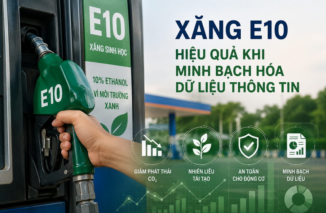 Xăng sinh học E10 chính thức được áp dụng trên toàn quốc từ 1/6/2026. Ảnh minh họa.
