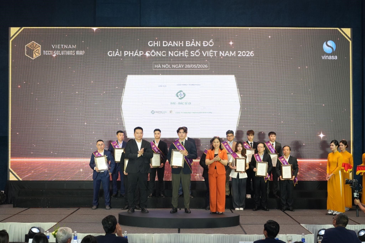 Ứng dụng IVIE-Bác sĩ ơi được xướng tên ở hạng mục Bản đồ Giải pháp công nghệ số Việt Nam 2026.&nbsp;Ảnh:&nbsp;One Mount.