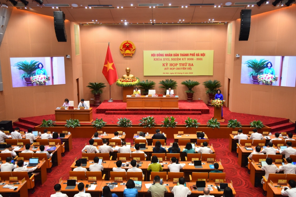 Quang cảnh phiên khai mạc kỳ họp. Ảnh: Hanoimoi.