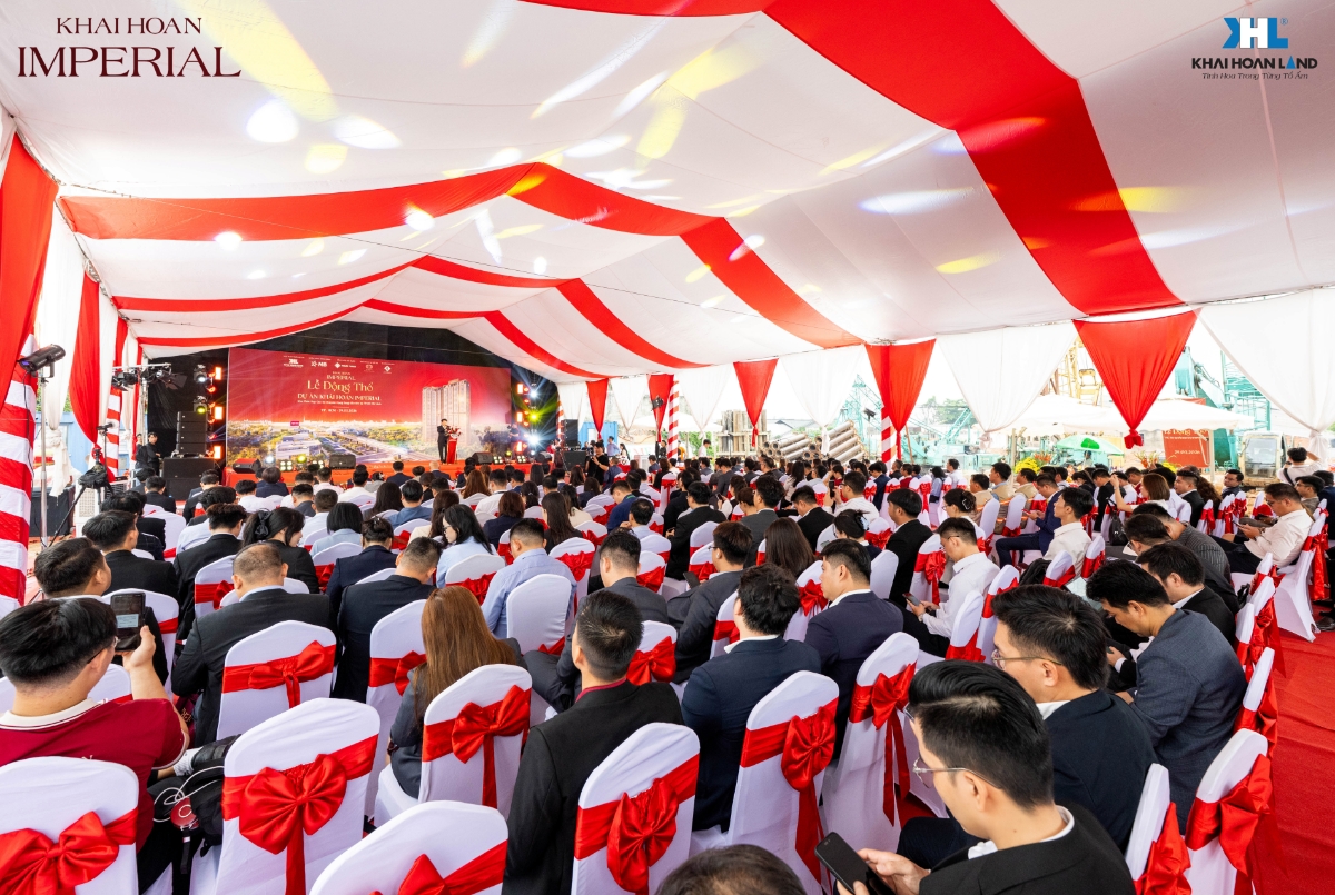 Lễ động thổ dự án Khải Hoàn Imperial thu hút sự quan tâm từ thị trường<b>.&nbsp;</b>Ảnh:&nbsp;Khải Hoàn Land.