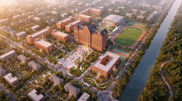 Đại đô thị công viên sinh thái tri thức Vinhomes Sài Gòn Park đang là tâm điểm thu hút nhiều Gen Z Nam tiến hành nghiệp lập thân. Ảnh phối cảnh dự án.