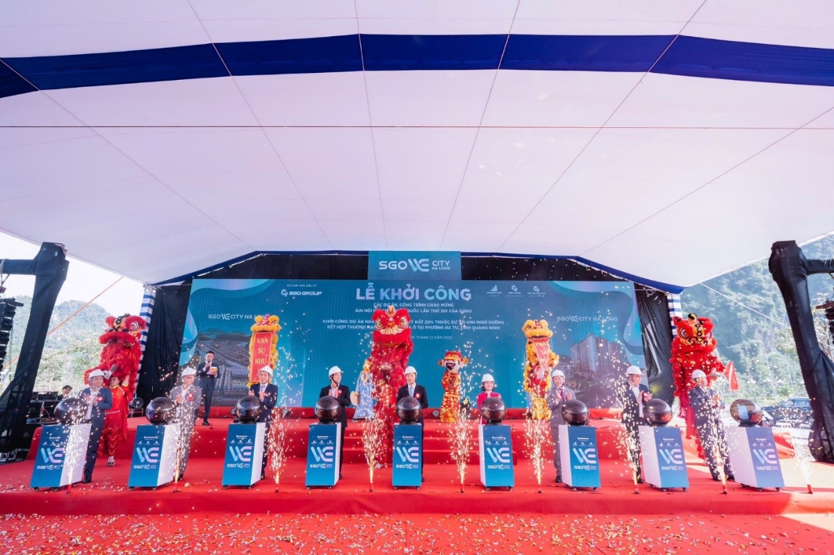 Lễ khởi công SGO We City Hạ Long – dấu mốc quan trọng trong chiến lược phát triển nhà ở xã hội của Hải Phát Land và hệ sinh thái đầu tư SGO Group.&nbsp;&nbsp;Ảnh:&nbsp;Hải Phát Land.