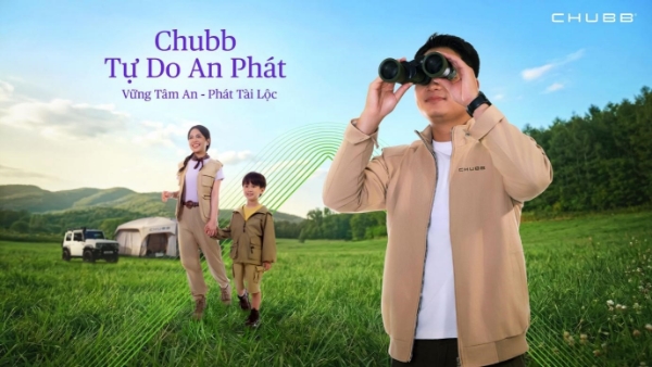 Chubb - Tự do an phát đồng hành cùng mỗi gia đình trên hành trình bảo vệ vững vàng, an tâm tích lũy và tự tin hướng đến tương lai tài chính bền vững.