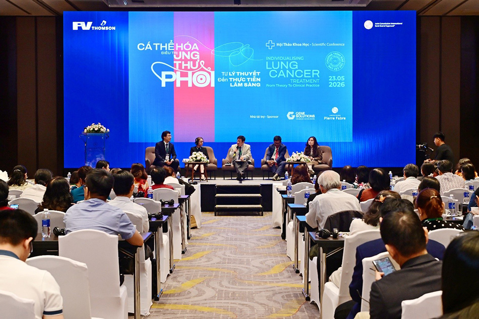 Hội thảo 'Cá thể hóa điều trị ung thư phổi: Từ lý thuyết đến thực tiễn lâm sàng' .