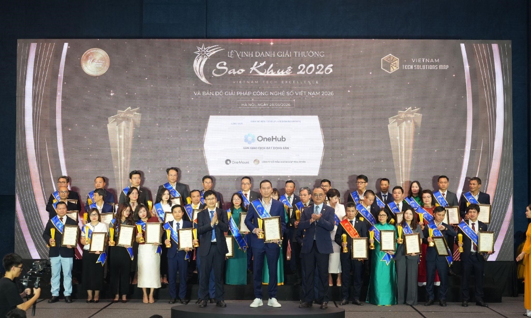 One Mount ghi dấu ấn tại Sao Khuê 2026 với loạt giải pháp công nghệ trong lĩnh vực bất động sản và y tế số