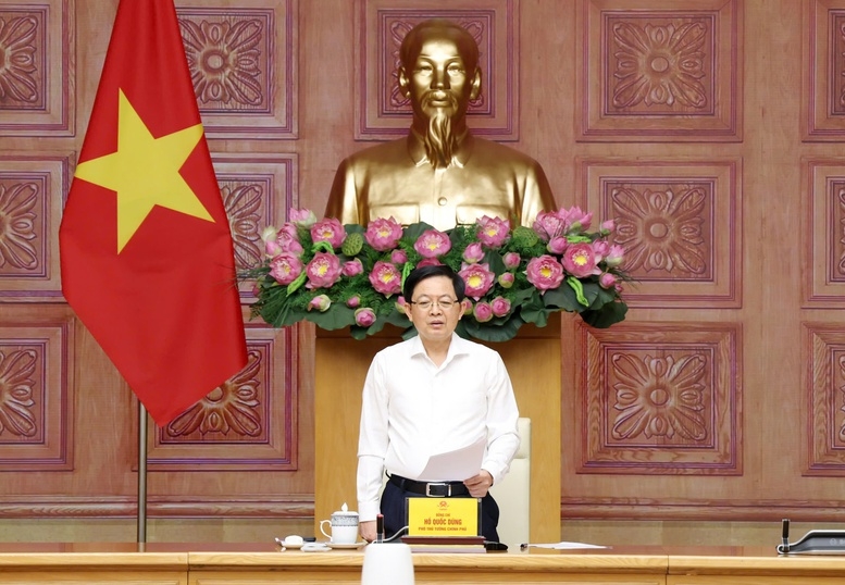 Phó Thủ tướng Hồ Quốc Dũng ghi nhận và đánh giá cao sự nỗ lực của các bộ, ngành, địa phương trong triển khai thực hiện Công điện số 38/CĐ-TTg của Thủ tướng Chính phủ - Ảnh: VGP.&nbsp;