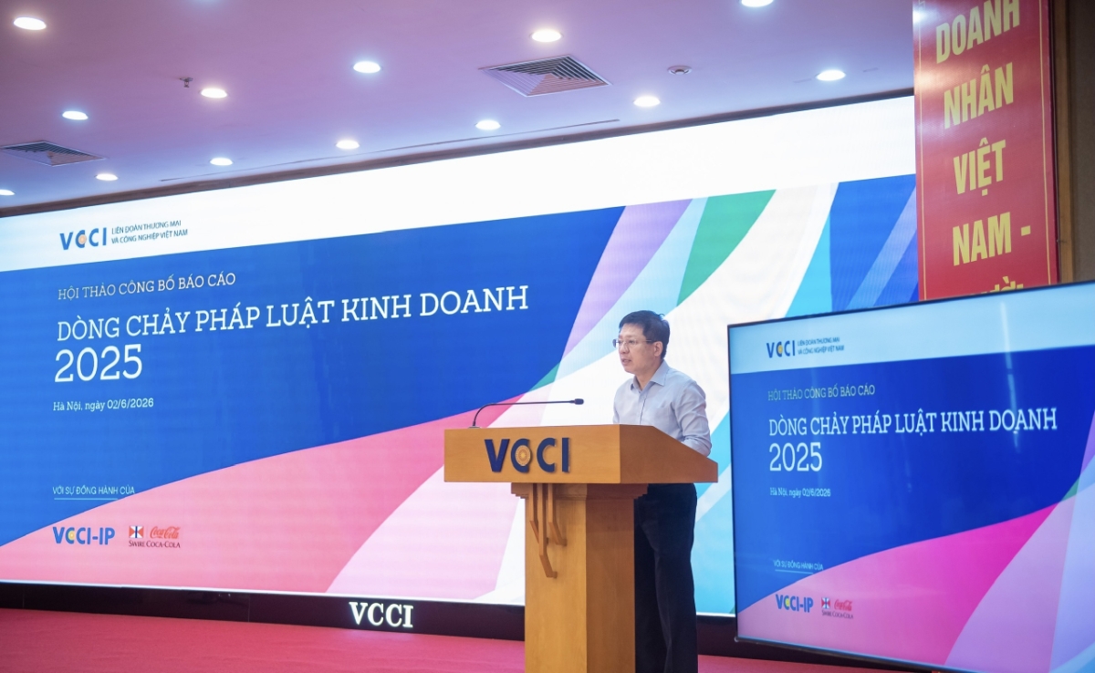PGS. TS Hồ Sỹ Hùng, Chủ tịch VCCI, phát biểu khai mạc.