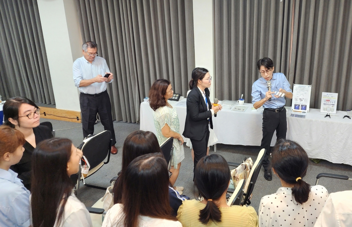Với cách làm Reverse pitch, Mitsui Chemicals chủ động giới thiệu công nghệ của mình và tìm kiếm đối tác để cùng phát triển ứng dụng.&nbsp;Ảnh: Mitsui Chemicals.