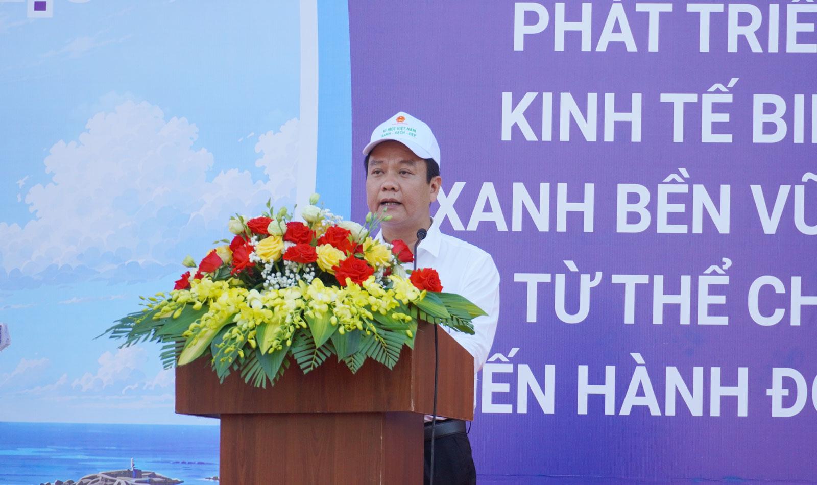 Ông Trần Quốc Tuấn, Giám đốc Sở Nông nghiệp và Môi trường tỉnh Quảng Trị phát biểu tại buổi lễ