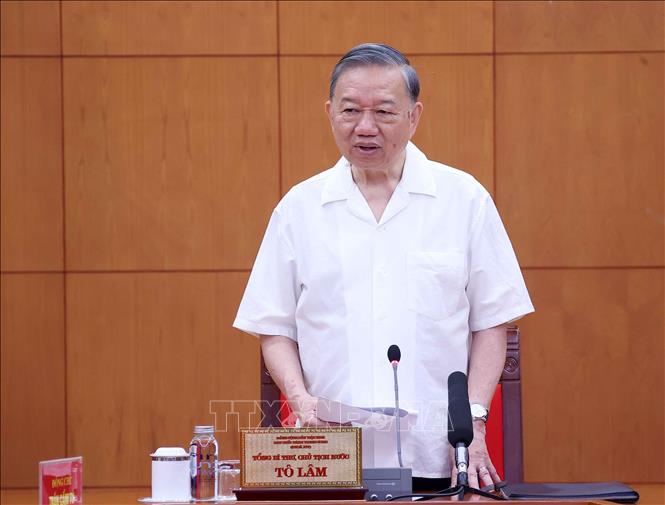 Tổng Bí thư, Chủ tịch nước Tô Lâm phát biểu. Ảnh: TTXVN