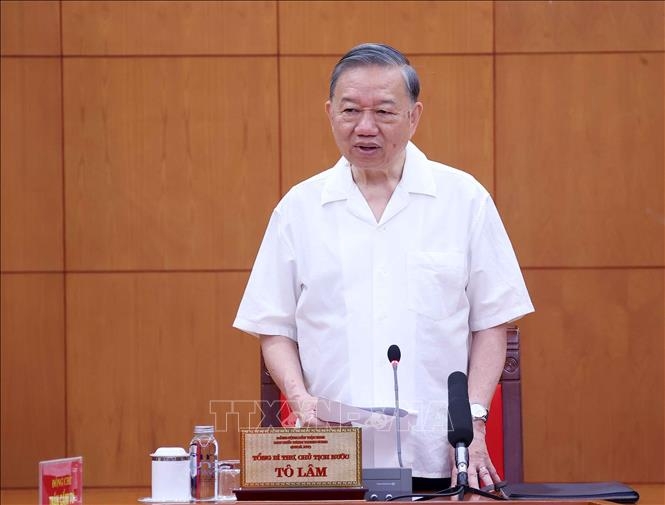 Tổng Bí thư, Chủ tịch nước Tô Lâm phát biểu. Ảnh: TTXVN
