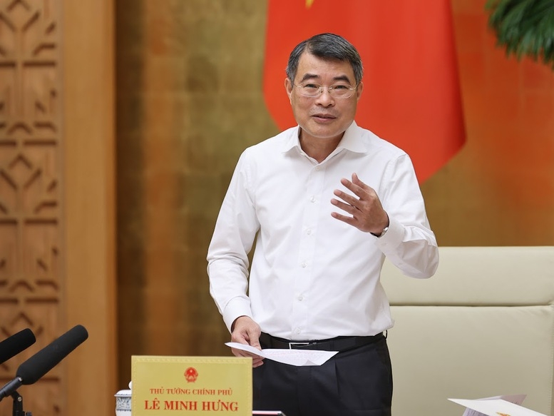 Thủ tướng Chính phủ Lê Minh Hưng phát biểu kết luận phiên họp Chính phủ sáng 3/6. Ảnh: VGP