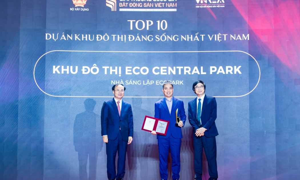 Nhà sáng lập Ecopark lập cú đúp tại Giải thưởng Quốc gia Bất động sản Việt Nam lần thứ 2