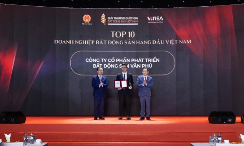 Văn Phú được vinh danh Top 10 Doanh nghiệp bất động sản hàng đầu Việt Nam