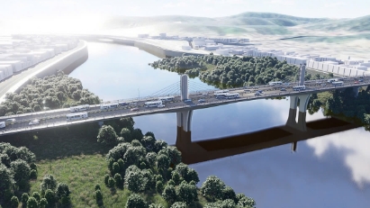 Vietnam-China border bridge's main span closure expected in August 