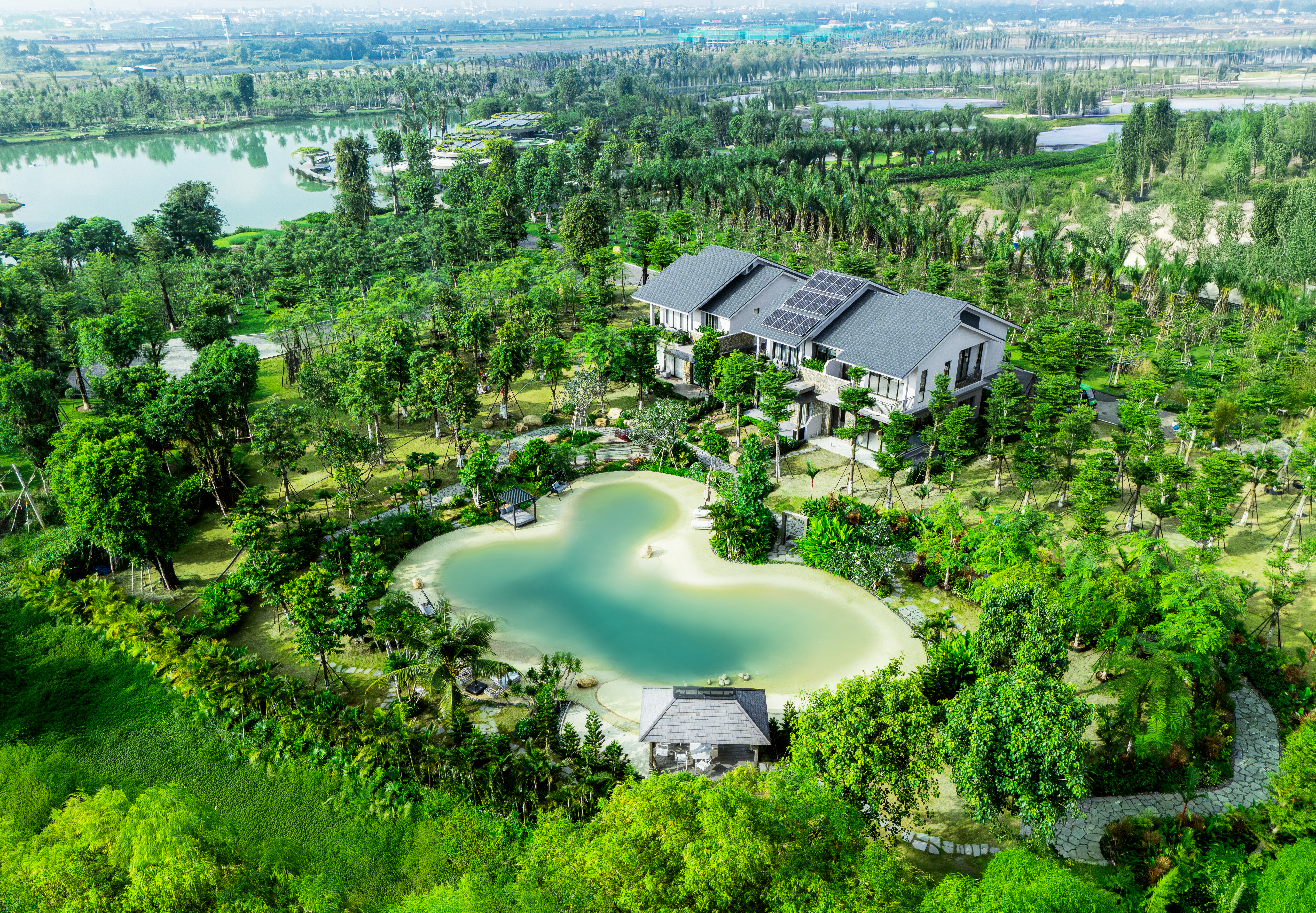 Không gian sống xanh tại khu rừng Eco Retreat. Ảnh dự án.