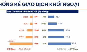 Khối ngoại bán ròng 65.000 tỷ trong 5 tháng đầu năm, vượt quá kỷ lục nửa năm 2025 
