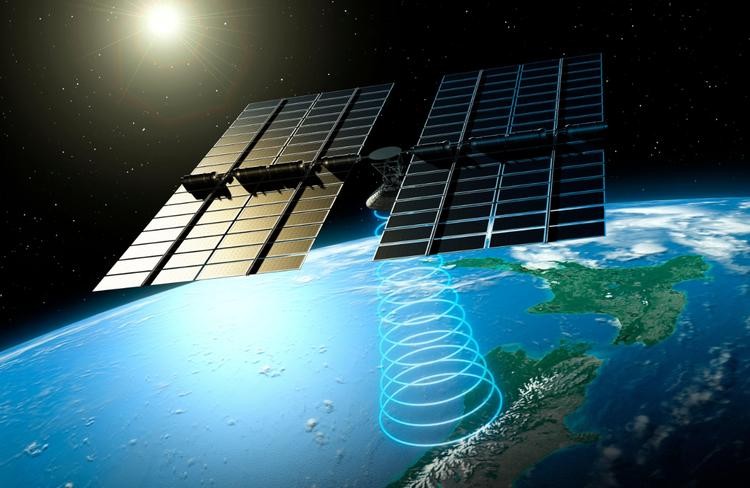 Mô phỏng hệ thống điện mặt trời ngoài không gian. Ảnh: Internet