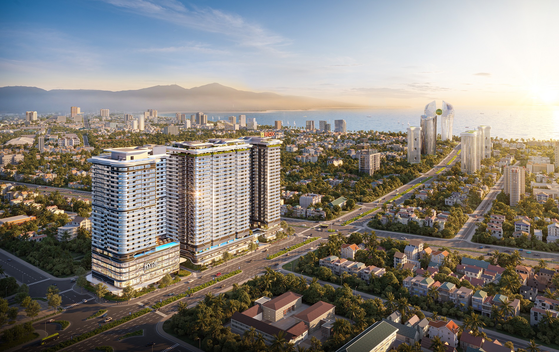 Vị trí lõi đô thị cùng tiêu chuẩn vận hành 5 sao là những yếu tố tạo nên lợi thế khai thác của The Legend Danang. Ảnh: ROX Signature.