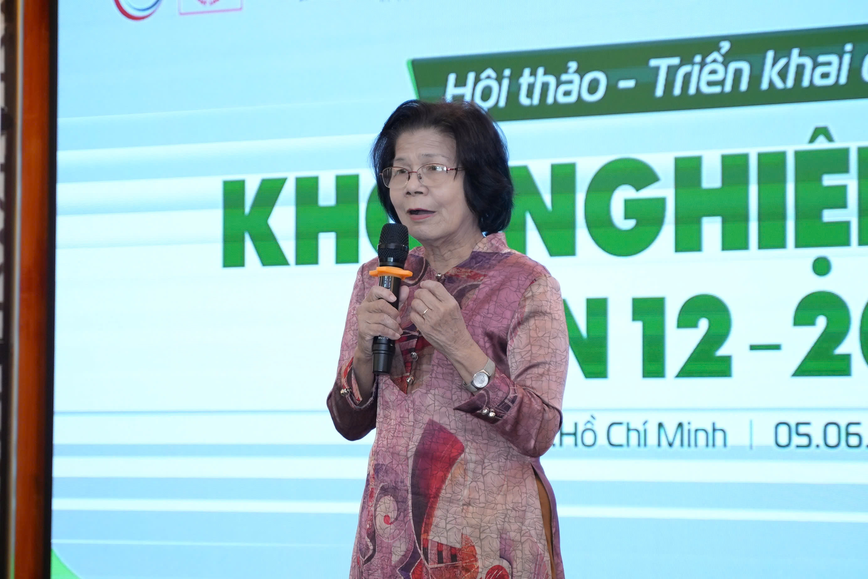 Bà Vũ Kim Hạnh, Chủ tịch Hiệp hội Doanh nghiệp hàng Việt Nam chất lượng cao