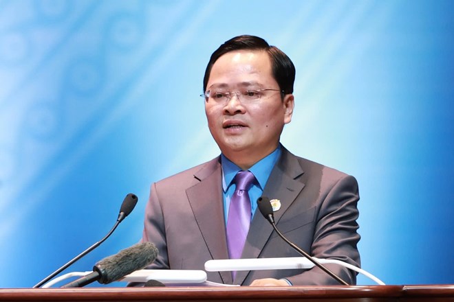 Ông Nguyễn Anh Tuấn, Chủ tịch Tổng Liên đoàn Lao động Việt Nam khóa XIV. Ảnh: Hải Nguyễn.