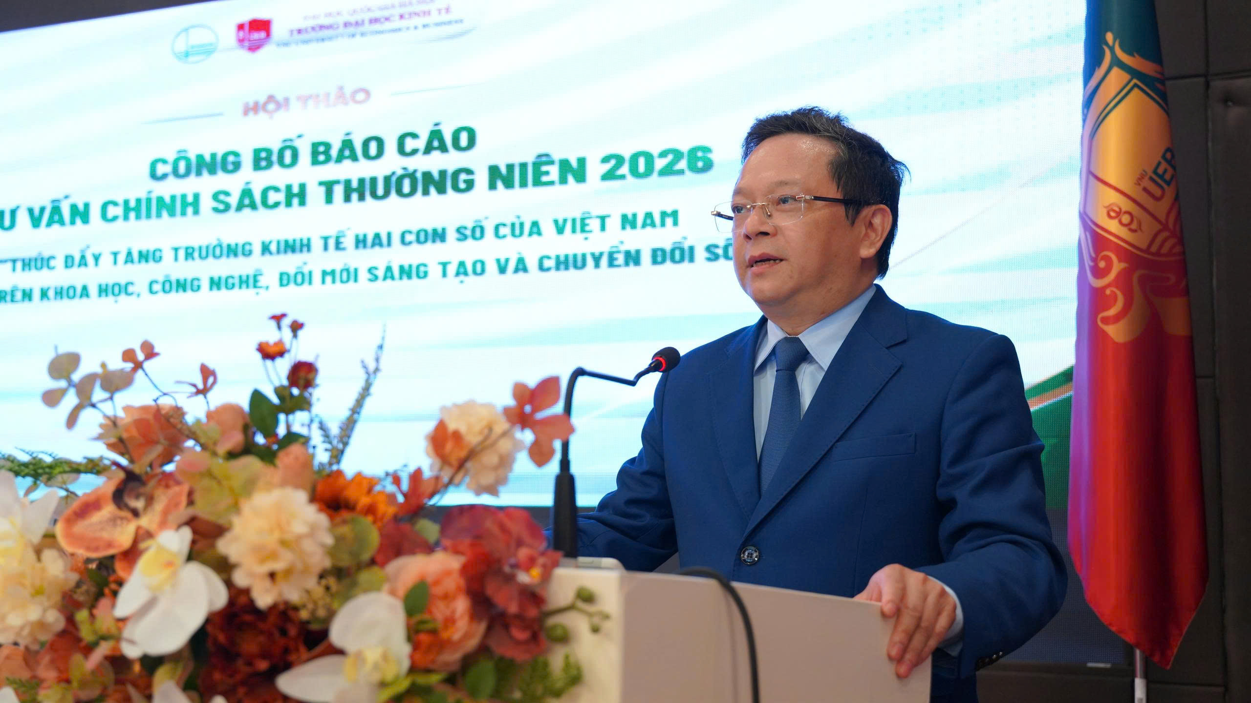 TS. Nguyễn Đức Hiển, Phó Trưởng Ban Chính sách, Chiến lược Trung ương, phát biểu tại Hội thảo.